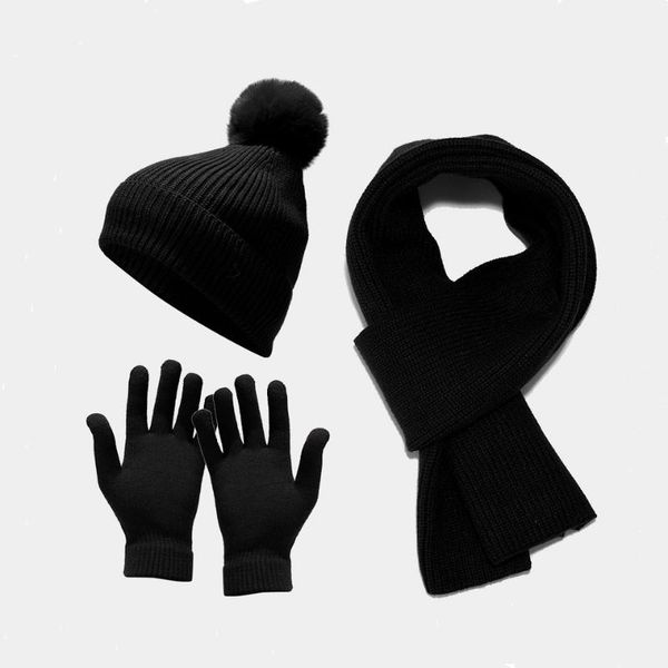 berets autumn and winter ladies knitted hat scarf gloves three-piece outdoor thickened warm woolen suit, Blue;gray
berets autumn and winter ladies knitted hat scarf gloves three-piece outdoor thickened warm woolen suit, Blue;gray