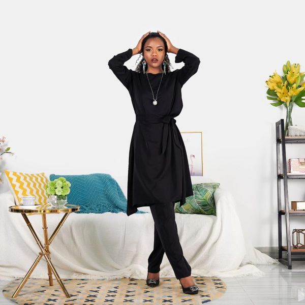 wepbel muslim long sleeve blouse + pants women sets summer casual elegant lace-up middle east islamic clothing, Gray
wepbel muslim long sleeve blouse + pants women sets summer casual elegant lace-up middle east islamic clothing, Gray