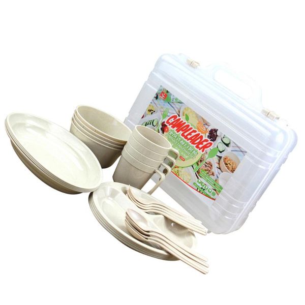 flatware sets 1 set/24pcs outdoor tableware plastic reusable fruit plate picnic cup cutlery
flatware sets 1 set/24pcs outdoor tableware plastic reusable fruit plate picnic cup cutlery