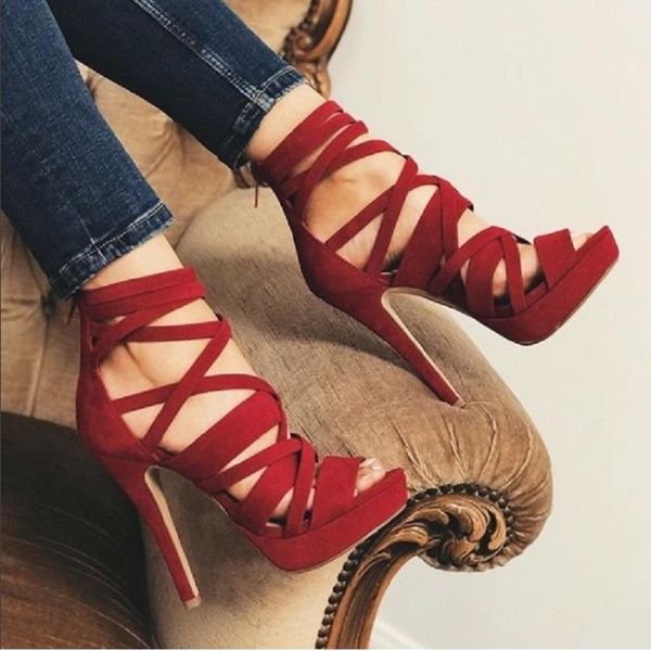 sandals summer high heels women platform open toe ladies party pumps cross strappy stiletto bridal wedding shoes, Black
sandals summer high heels women platform open toe ladies party pumps cross strappy stiletto bridal wedding shoes, Black