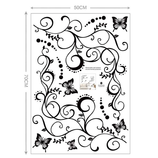wall stickers home & kitchen butterfly and vine diy removable decal art mural decor plyed889
wall stickers home & kitchen butterfly and vine diy removable decal art mural decor plyed889