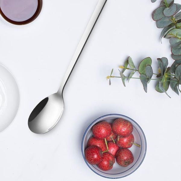 spoons 8pcs stainless steel tableware spoon thickened korean easy-washing long handle dinner for home kitchen table
spoons 8pcs stainless steel tableware spoon thickened korean easy-washing long handle dinner for home kitchen table