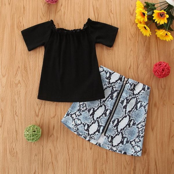 toddler girl 2pcs outfits suits clothing set short sleeve ribbed +snakeskin print zipper skirt party summer toddler clothes, White
toddler girl 2pcs outfits suits clothing set short sleeve ribbed +snakeskin print zipper skirt party summer toddler clothes, White