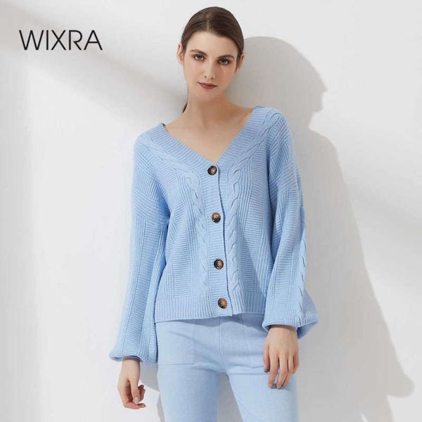 wixra women single breasted lantern long sleeve cardigan autumn winter knitwear v neck buttons sweater female 210928, White
wixra women single breasted lantern long sleeve cardigan autumn winter knitwear v neck buttons sweater female 210928, White