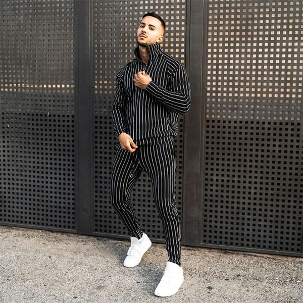 2021 new 3d plaid men's fitness zipper autumn male sports running sportswear set suit r7l5, Gray
2021 new 3d plaid men's fitness zipper autumn male sports running sportswear set suit r7l5, Gray