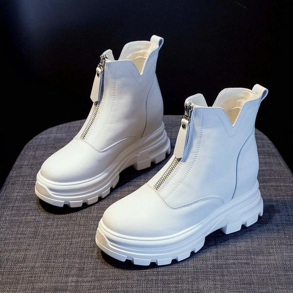 boots autumn winter women cowhide leather ankle casual fashion women's female platform motorcycle ladies booties, Black
boots autumn winter women cowhide leather ankle casual fashion women's female platform motorcycle ladies booties, Black