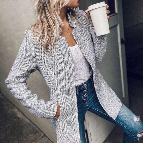 women's wool & blends autumn o neck pocket long coat women winter solid streetwear outerwear harajuku elegant printed patchwork office, Black
women's wool & blends autumn o neck pocket long coat women winter solid streetwear outerwear harajuku elegant printed patchwork office, Black