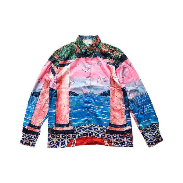 casablanca island sunset leisure temperament childe style silk satin pink long sleeve shirt niche design, White;black
casablanca island sunset leisure temperament childe style silk satin pink long sleeve shirt niche design, White;black