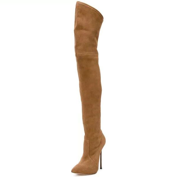boots 2021 ladies faux suede slip on over the knee fashion slim stiletto heels autumn winter warm roman women's shoes, Black
boots 2021 ladies faux suede slip on over the knee fashion slim stiletto heels autumn winter warm roman women's shoes, Black