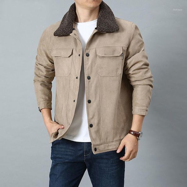 men's jackets 2021 men fleece jacket winter warm coat male thick overalls windbreaker outwears brand clothing solid casual parkas 4xl, Black;brown
men's jackets 2021 men fleece jacket winter warm coat male thick overalls windbreaker outwears brand clothing solid casual parkas 4xl, Black;brown