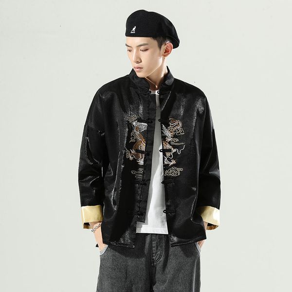 2021 new men's chinese style jackets streetwear men casual loose windbreaker coats embroidered jacket clothing jf96, Black;brown
2021 new men's chinese style jackets streetwear men casual loose windbreaker coats embroidered jacket clothing jf96, Black;brown