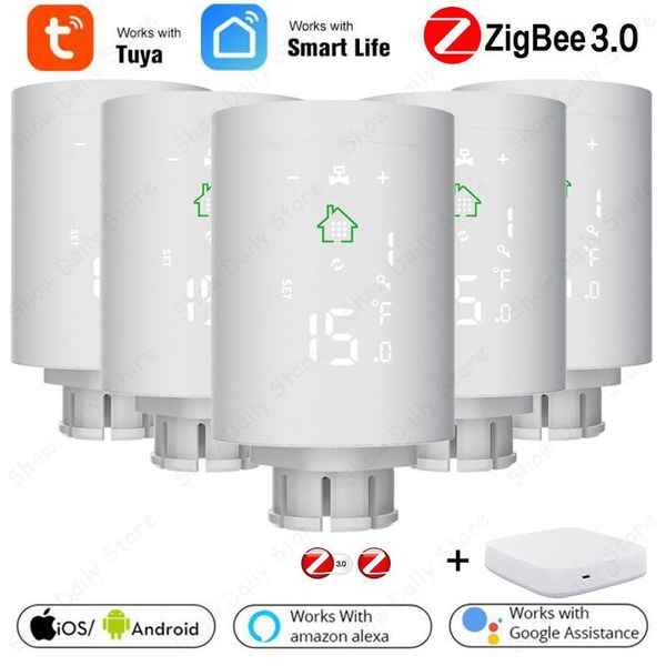 smart home control tuya zigbee3.0 thermostat radiator actuator valve programmable trv temperature controller work with alexa google
smart home control tuya zigbee3.0 thermostat radiator actuator valve programmable trv temperature controller work with alexa google