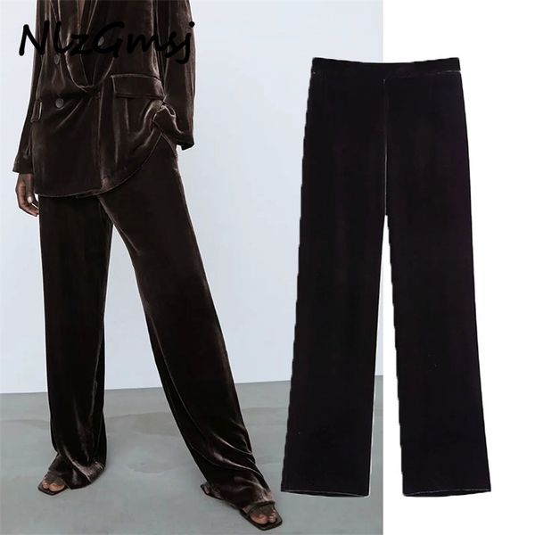 pant women fashion velvet 's cargo trousers high waist straight pants plus size 210628, Black;white
pant women fashion velvet 's cargo trousers high waist straight pants plus size 210628, Black;white