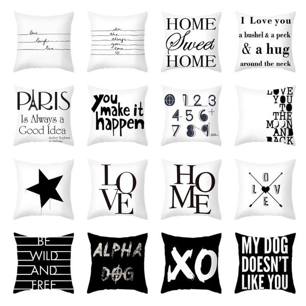 cushion/decorative pillow motto cushion cover home decoration simply letter printing sofa throw pillowcase peachskin black white case for ca
cushion/decorative pillow motto cushion cover home decoration simply letter printing sofa throw pillowcase peachskin black white case for ca