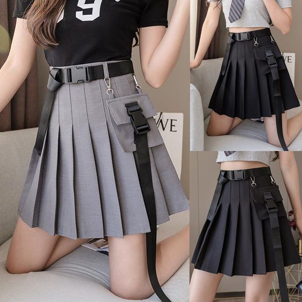skirts ladies street punk style harajuku high waist tooling pocket strap pleated a-line skirt summer faldas mujer moda 2021, Black
skirts ladies street punk style harajuku high waist tooling pocket strap pleated a-line skirt summer faldas mujer moda 2021, Black