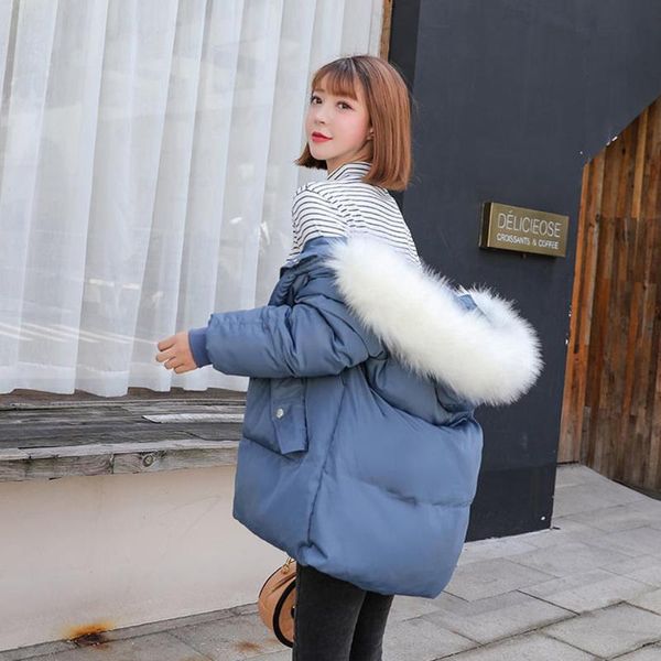 women's down & parkas elimiiya fur collar short cotton-padded jacket women korean version loose student winter bread clothes hooded jac, Black
women's down & parkas elimiiya fur collar short cotton-padded jacket women korean version loose student winter bread clothes hooded jac, Black