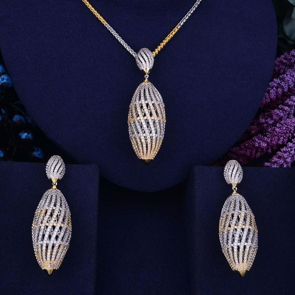 earrings & necklace godki hollow ball luxury 2 tone women wedding naija bridal cubic zirconia dubai dress jewelry set, Silver
earrings & necklace godki hollow ball luxury 2 tone women wedding naija bridal cubic zirconia dubai dress jewelry set, Silver