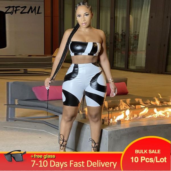 women's tracksuits bulk items wholesale lots two piece short sets geometric print wrap breast crop skinny pu faux leather suits, Gray
women's tracksuits bulk items wholesale lots two piece short sets geometric print wrap breast crop skinny pu faux leather suits, Gray