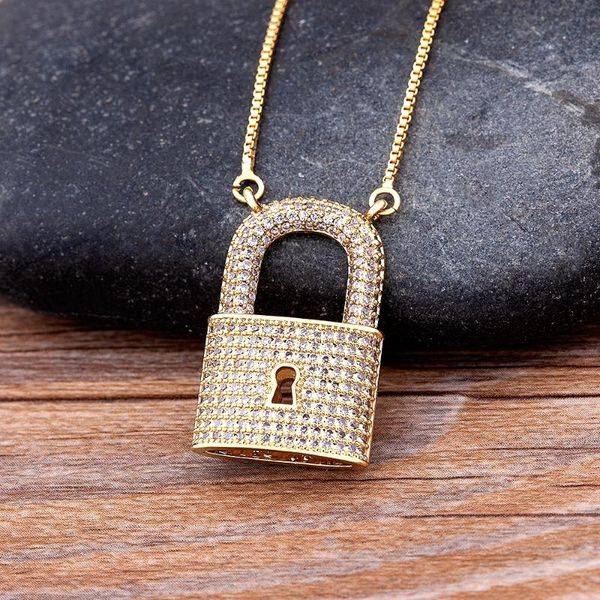 pendant necklaces hip hop bling lock iced out cubic zircon necklace for men women gold/white color vintage jewelry charm gifts, Silver
pendant necklaces hip hop bling lock iced out cubic zircon necklace for men women gold/white color vintage jewelry charm gifts, Silver