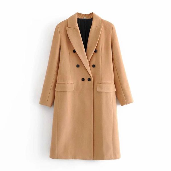 women's wool & blends 2021 autumn winter women long coat buttons casual elegant warm windbreaker outerwear trench parka female jacket, Black
women's wool & blends 2021 autumn winter women long coat buttons casual elegant warm windbreaker outerwear trench parka female jacket, Black