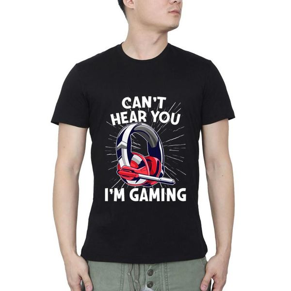men's t-shirts cant hear you im gaming gamer gamers for boys summer casual streetwear o neck t-shirt, White;black
men's t-shirts cant hear you im gaming gamer gamers for boys summer casual streetwear o neck t-shirt, White;black