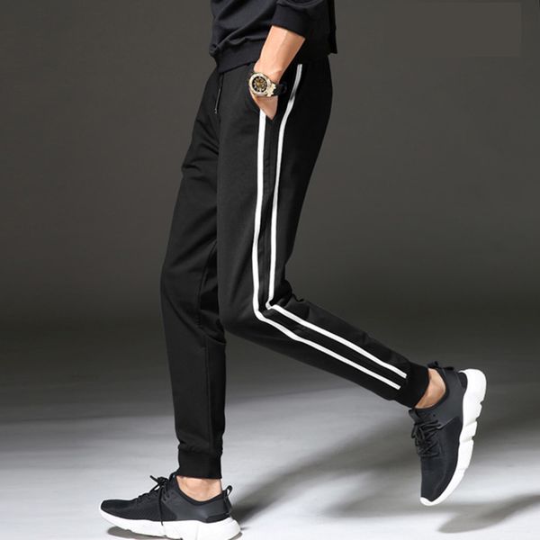 sports nine point slim fitting necking 2020 autumn and winter new men's two bar student casual pants, Black
sports nine point slim fitting necking 2020 autumn and winter new men's two bar student casual pants, Black