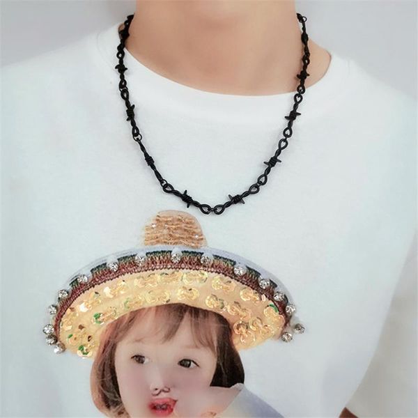 pendant necklaces 2021 fashion japanese korean hip hop thorn necklace temperament cold wind bracelet, Silver
pendant necklaces 2021 fashion japanese korean hip hop thorn necklace temperament cold wind bracelet, Silver