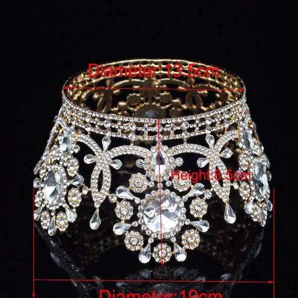 luxury crystal wedding bridal queen king tiara crown bride headpiece women prom diadem hair oranments head jewelry acc jllity
luxury crystal wedding bridal queen king tiara crown bride headpiece women prom diadem hair oranments head jewelry acc jllity