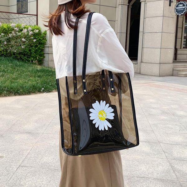 foreign trade transparent shopping two-piece pvc bag handbag jelly shoulder small daisy female set pnpdb
foreign trade transparent shopping two-piece pvc bag handbag jelly shoulder small daisy female set pnpdb