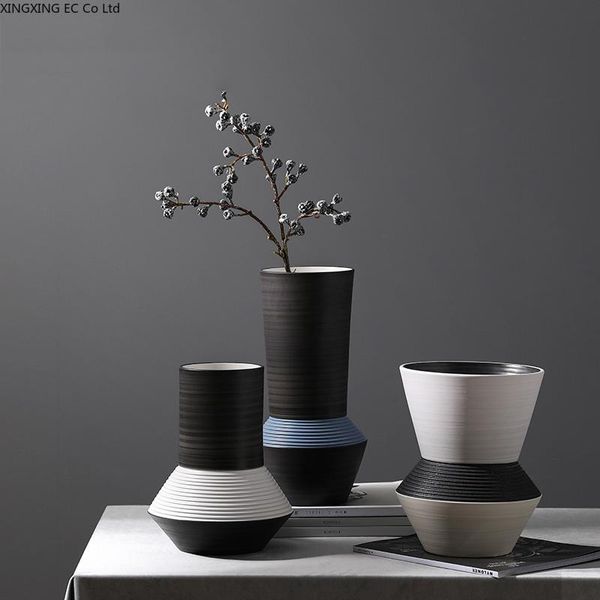 european creative big round mouth ceramic vase decoration living room decoration modern home accessories
european creative big round mouth ceramic vase decoration living room decoration modern home accessories