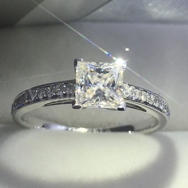 designer vecalon fashion jewelry women ring princess cut 2ct diamond cz 925 sterling silver female engagement wedding band ring, Slivery;golden
designer vecalon fashion jewelry women ring princess cut 2ct diamond cz 925 sterling silver female engagement wedding band ring, Slivery;golden