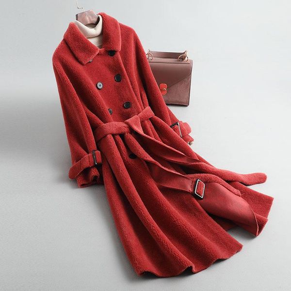 women 2021 winter real lambswool fur coat female wool jacket clothes new vintage sheep shearing outwear manteau femme l856, Black
women 2021 winter real lambswool fur coat female wool jacket clothes new vintage sheep shearing outwear manteau femme l856, Black