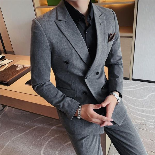 men's suits & blazers 2pieces plus size 4xl-s business formal wear double breasted suit men clothing simple tuxedo slim fit wedding dre, White;black
men's suits & blazers 2pieces plus size 4xl-s business formal wear double breasted suit men clothing simple tuxedo slim fit wedding dre, White;black