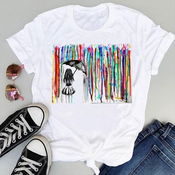 cartoon watercolor 90s clothing fashion womens t shirt print graphic summer short sleeve female clothes tees, White
cartoon watercolor 90s clothing fashion womens t shirt print graphic summer short sleeve female clothes tees, White