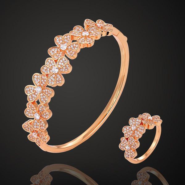 earrings & necklace zlxgirl rose gold color flower copper bangle with ring sets for women gifts bridal accessory brand, Silver
earrings & necklace zlxgirl rose gold color flower copper bangle with ring sets for women gifts bridal accessory brand, Silver