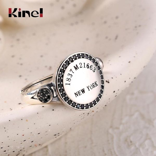 cluster rings kinel 2021 vintage ring real 925 sterling silver round open design letters for women party jewelry gifts, Golden;silver
cluster rings kinel 2021 vintage ring real 925 sterling silver round open design letters for women party jewelry gifts, Golden;silver