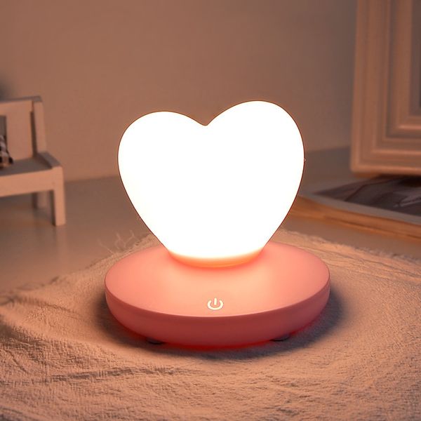 white pink purple heart silica gel night lights touch control small led table lamps brightness 3levels sr36
white pink purple heart silica gel night lights touch control small led table lamps brightness 3levels sr36