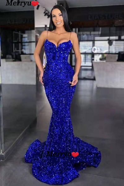 party dresses spaghetti straps sweeteart mermaid royal blue prom dress backless sequins velvet long stretchy evening gown, White;black
party dresses spaghetti straps sweeteart mermaid royal blue prom dress backless sequins velvet long stretchy evening gown, White;black