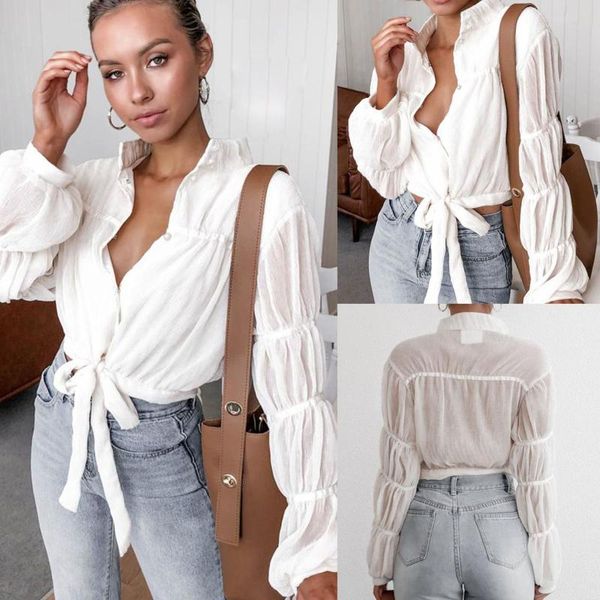 fall clothing see through white turn down collar puff sleeve women blouse and shirt long women's blouses & shirts
fall clothing see through white turn down collar puff sleeve women blouse and shirt long women's blouses & shirts