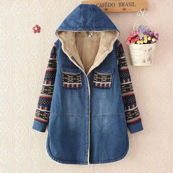 women's trench coats 2021 female cowboy jacket winter coat korean style medium long plus velvet thick denim big yards casual, Tan;black
women's trench coats 2021 female cowboy jacket winter coat korean style medium long plus velvet thick denim big yards casual, Tan;black