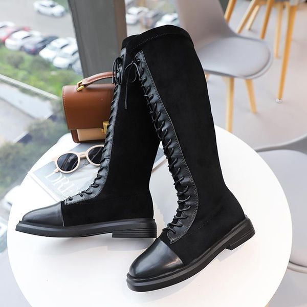 boots 2021 winter knee high ankle women classic lace up ins brand shoes woman flat heels college girls casual boot for dress, Black
boots 2021 winter knee high ankle women classic lace up ins brand shoes woman flat heels college girls casual boot for dress, Black