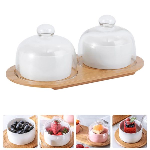 disposable cups & straws 1 set of fruit bowl ceramic desset with lid tray household tableware white
disposable cups & straws 1 set of fruit bowl ceramic desset with lid tray household tableware white