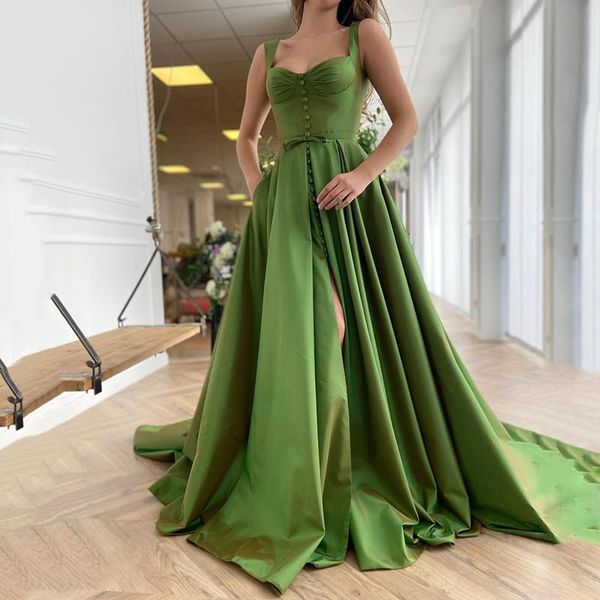 party dresses dlassdress store arrival green satin bustier a-line prom dress elegant straps evening plus size split, White;black
party dresses dlassdress store arrival green satin bustier a-line prom dress elegant straps evening plus size split, White;black