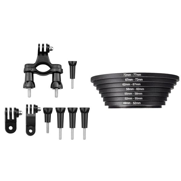lens adapters & mounts 7 pcs pography filter ring adapter 1 set bicycle motorcycle handlebar aluminum clip bracket holder
lens adapters & mounts 7 pcs pography filter ring adapter 1 set bicycle motorcycle handlebar aluminum clip bracket holder