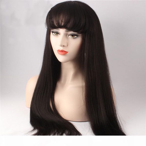 z&f natural color human hair hand made front lace wigs black 24 inch long straight lace wig, Black;brown
z&f natural color human hair hand made front lace wigs black 24 inch long straight lace wig, Black;brown