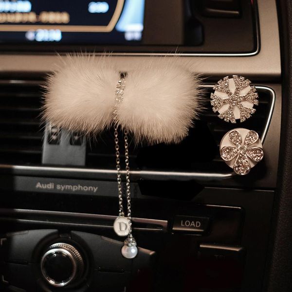 car air freshener cute diamond mink bow outlet vent clip flower crystal tassels perfume solid diffuser accessories
car air freshener cute diamond mink bow outlet vent clip flower crystal tassels perfume solid diffuser accessories