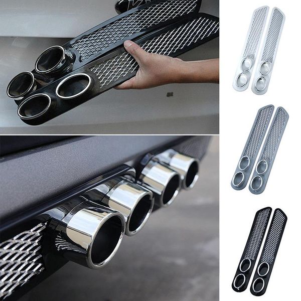 manifold & parts 2pcs car rear grid double tube exhaust pipe simulation vent abs anti-collision protector guard exterior decor
manifold & parts 2pcs car rear grid double tube exhaust pipe simulation vent abs anti-collision protector guard exterior decor