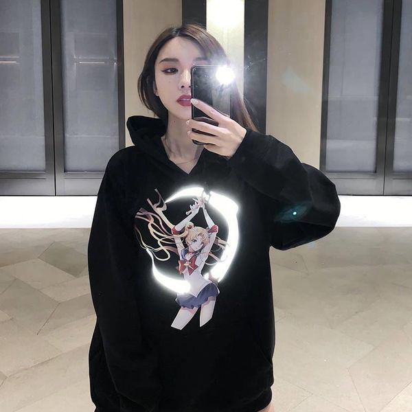 harajuku japanese cartoon reflective print hoodies women punk oversize sweatshirt pullover streetwear sailor moon hoodie girl, Black
harajuku japanese cartoon reflective print hoodies women punk oversize sweatshirt pullover streetwear sailor moon hoodie girl, Black