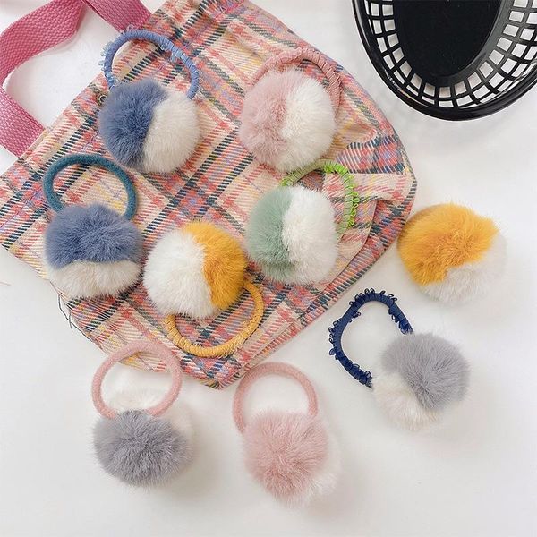 hair accessories winter children cute soft faux fur elastic bands girls lovely ball scrunchies rubber kids, Slivery;white
hair accessories winter children cute soft faux fur elastic bands girls lovely ball scrunchies rubber kids, Slivery;white