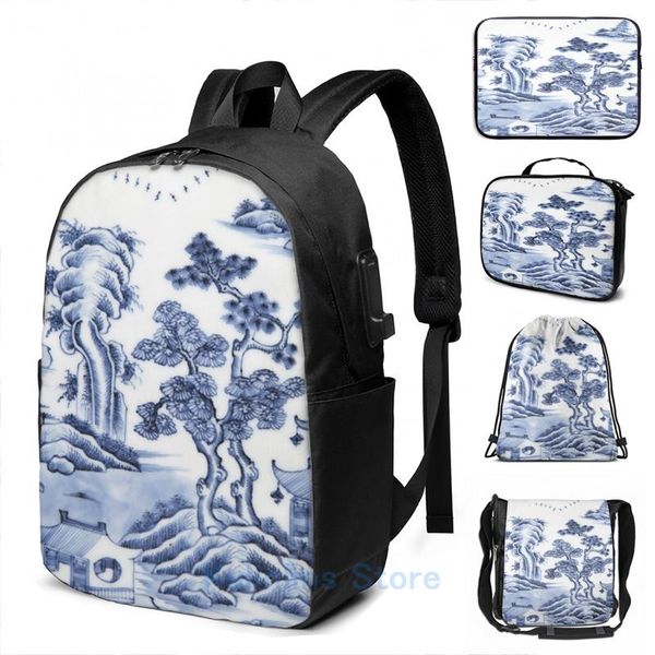 backpack funny graphic print chinese porcelain delft oriental toile usb charge men school bags women bag travel laptop
backpack funny graphic print chinese porcelain delft oriental toile usb charge men school bags women bag travel laptop